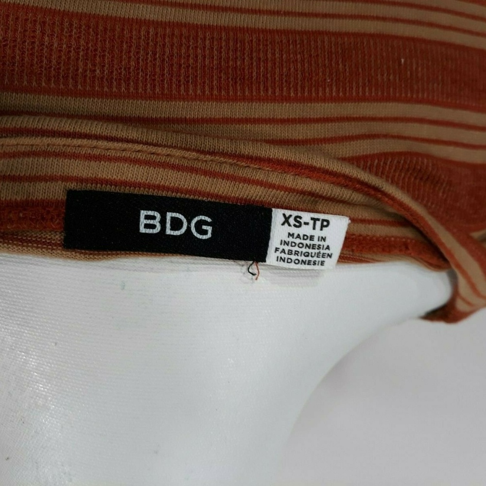 BDG striped orange and beige bodycon mini dress XS - Picture 5 of 5
